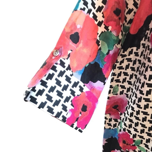 NWT Rafaela Linen Tunic 3/4 Sleeve Top Shirt Size M - Picture 4 of 14